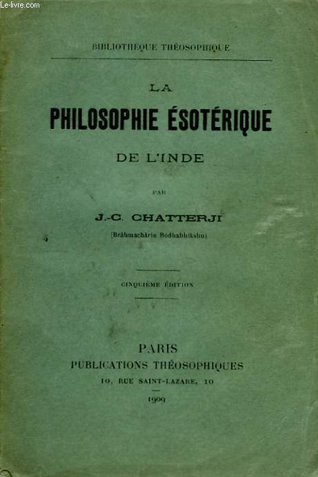 La Philosophie Esotrique de l'Inde