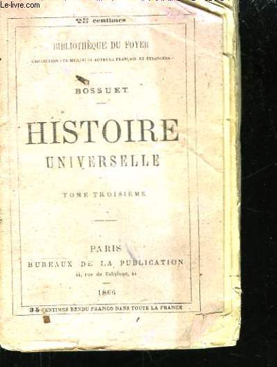 Histoire Universelle. TOME III