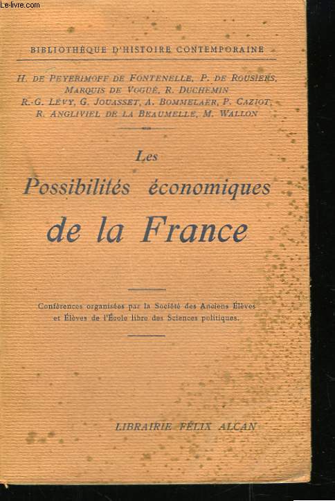 Les Possibilits conomiques de la France.