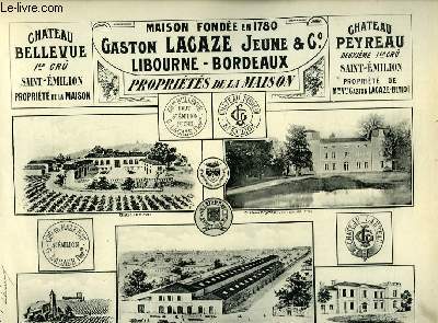 Les Vins de la Gironde Illustrs.Gaston Lacaze Jeune & Cie.