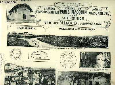 Les Vins de la Gironde Illustrs. Chteau Saint-Georges Macquin / Domaine de Pavie Macquin / Domaine Maisonneuve.