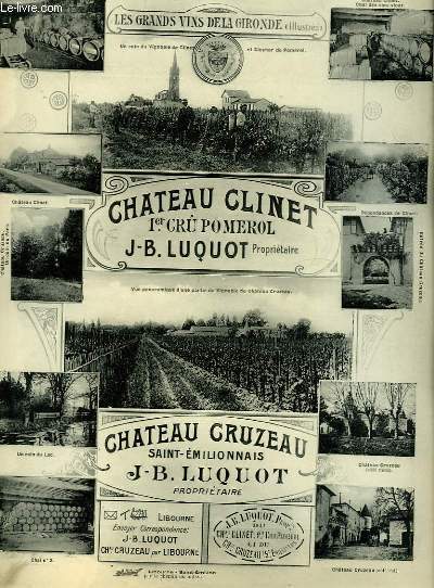 Les Vins de la Gironde Illustrs. Chteau Clinet.