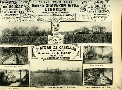 Les Vins de la Gironde Illustrs. Chteau du Sougat / Chteau Le Breuil.