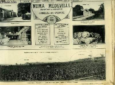 Les Vins de la Gironde Illustrs. Numa Mdeville.