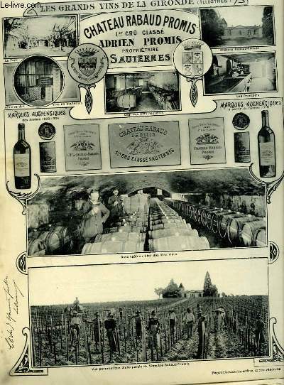 Les Vins de la Gironde Illustrs. Chteau Rabaud Promis.