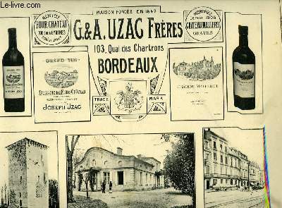 Les Vins de la Gironde Illustrs. G. & A. Uzac Frres.