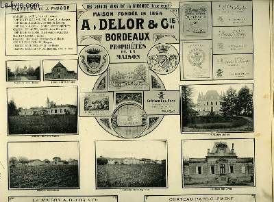 Les Vins de la Gironde Illustrs. A. Delor & Cie.