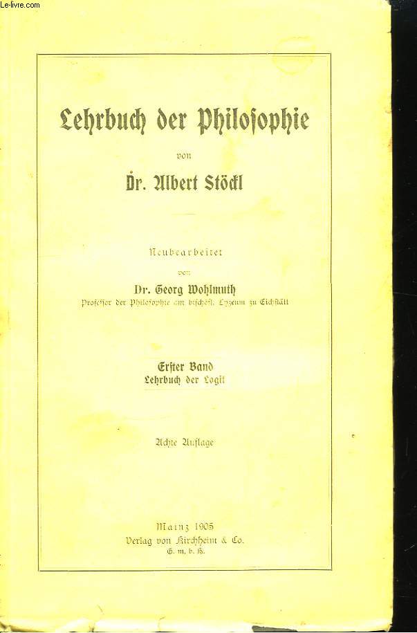 Lehrbuch der Philosophie