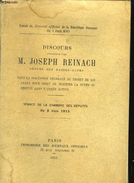 Discours, prononc par J. Reinach, dput des Basses-Alpes.