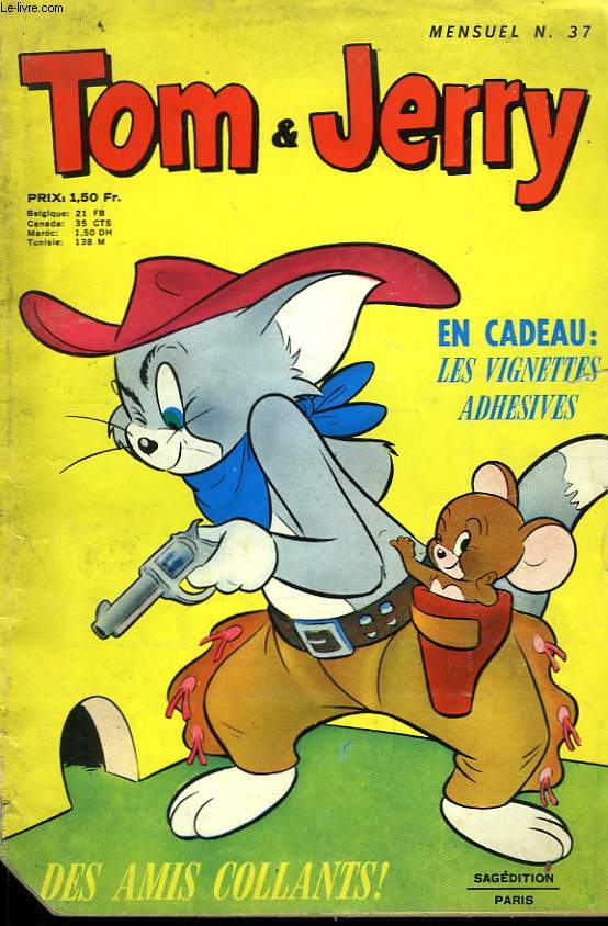 Tom et Jerry n°37 : Des amis collants. - BROUSSARD & COLLECTIF - 1970 - Afbeelding 1 van 1
