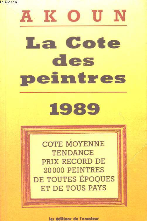 La cte des peintres. 1989