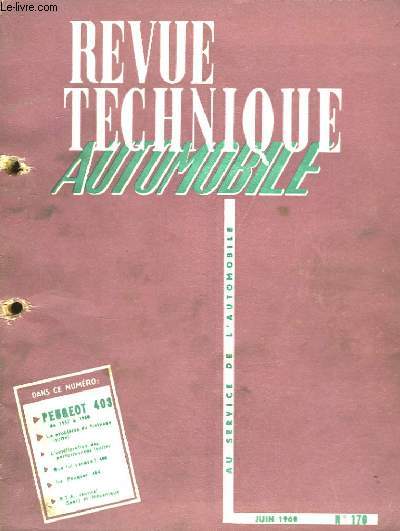 Revue Technique Automobile n°170