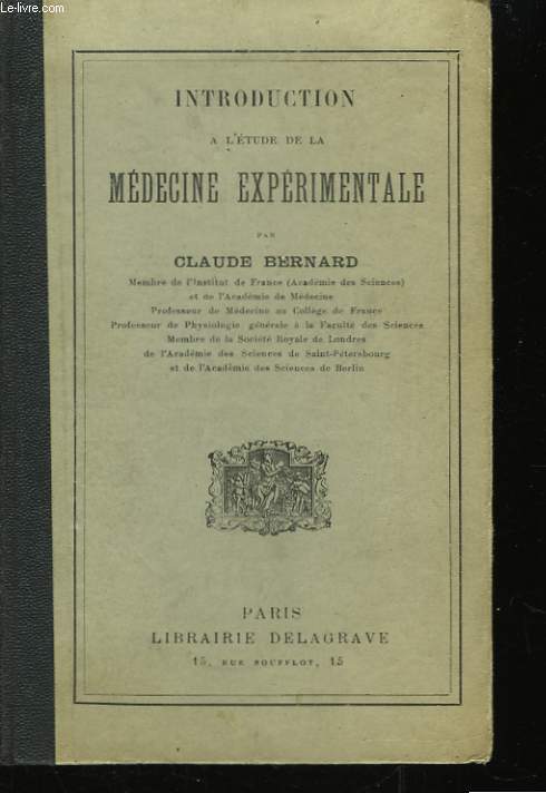 Introduction  l'tude de la Mdecine exprimentale.