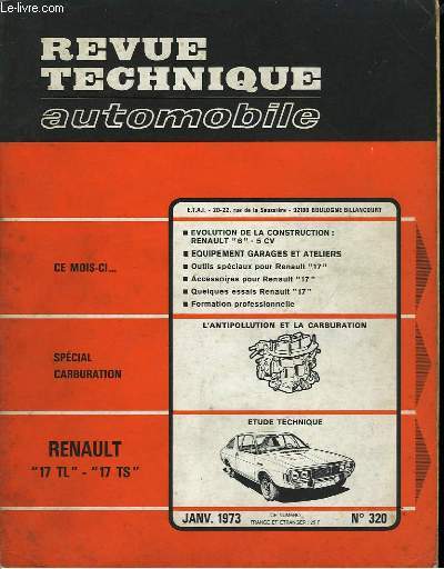 Revue Technique Automobile. N320