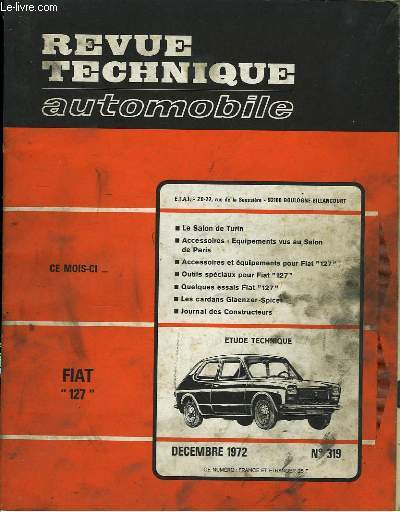 Revue Technique Automobile. N 319