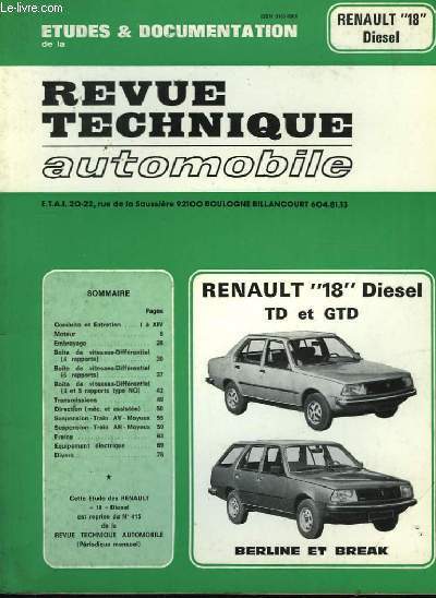 Revue Technique Automobile N415