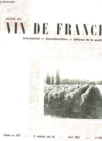 Revue du Vin de France. N193