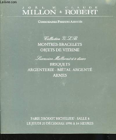 Catalogue de Montres-Bracelets, d'Objets de Vitrine