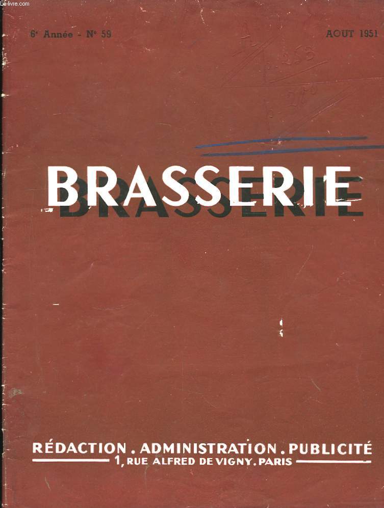 Brasserie n59, 6me anne