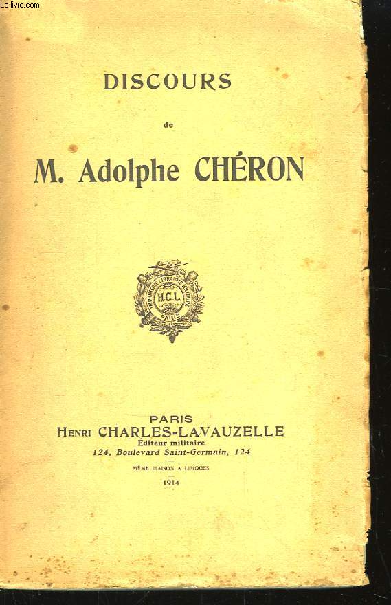 Discours de M. Adolphe Chron.