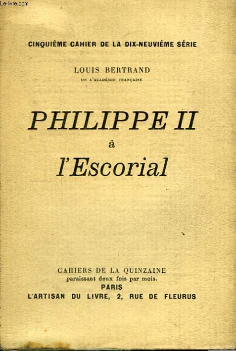 Philippe II  L'Escorial