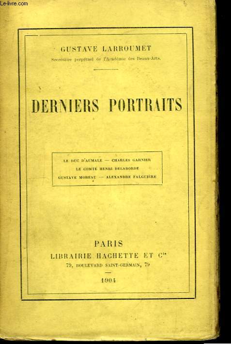 Derniers portraits.