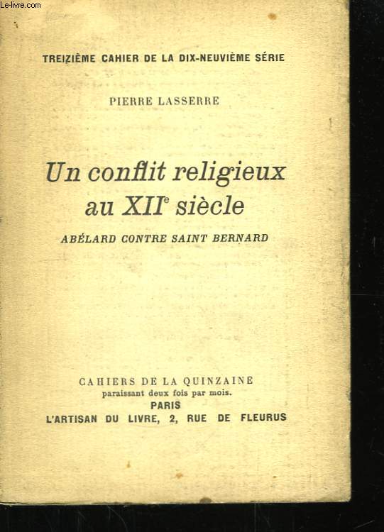 Un conflit religieux au XIIme sicle.