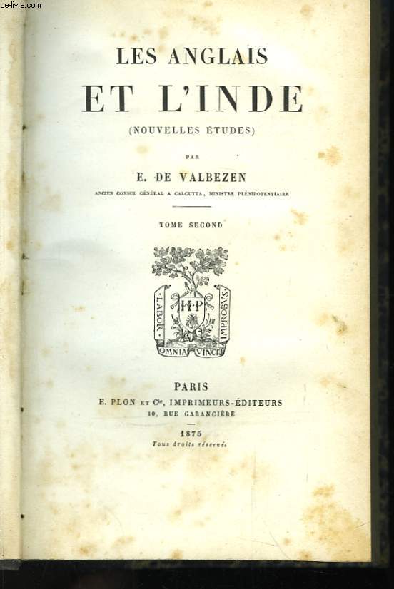 Les Anglais et l'Inde (Nouvelles tudes).TOME 2