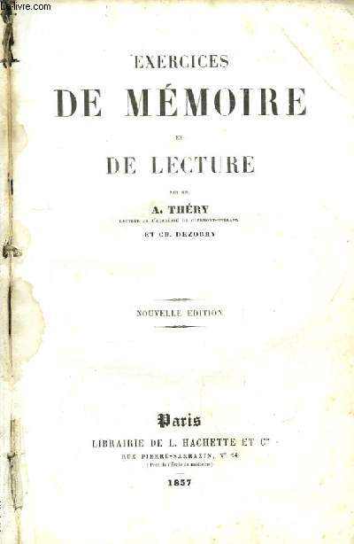 Exercices de Mmoire et de Lecture.