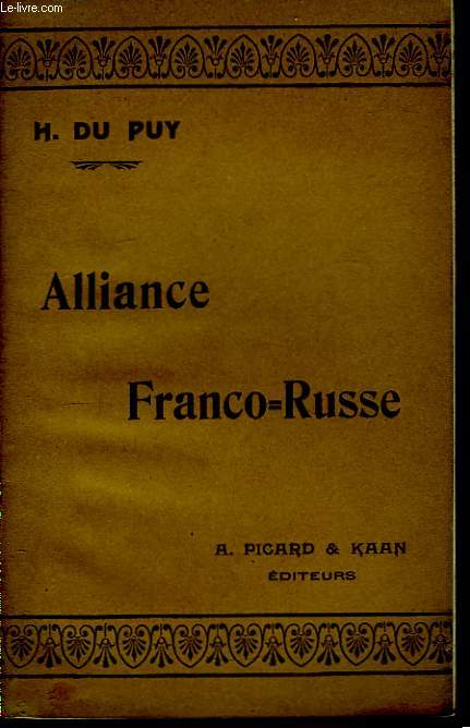 Alliance Franco-Russe.