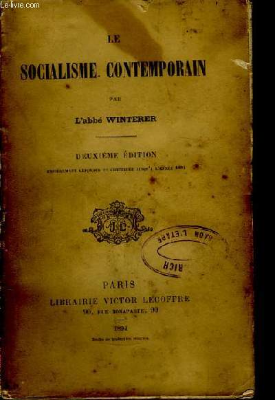 Le socialisme contemporain