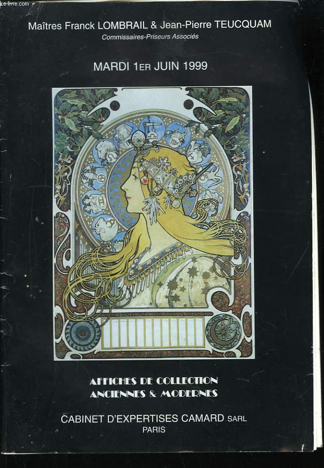 Catalogue de Vente aux Enchre d'Affiches de Collection anciennes et modernes.