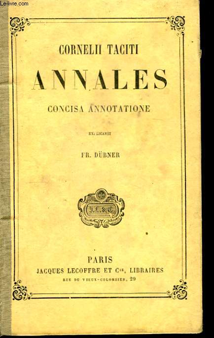 Annales. Concisa Annotatione.