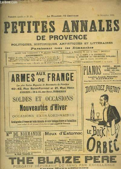 Petites Annales de Provence. N35, 1re anne.