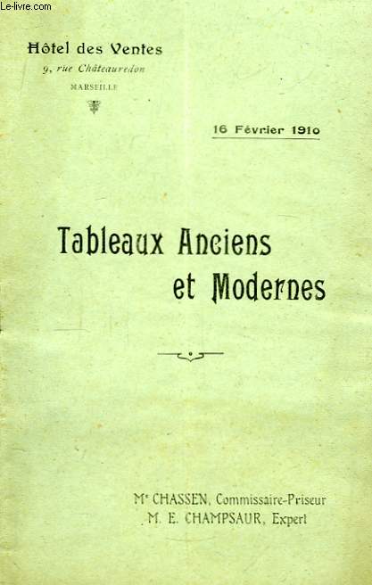 Tableaux anciens et modernes