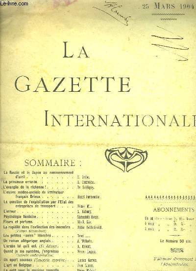 La Gazette Internationale, littraire, commerciale, financire N2