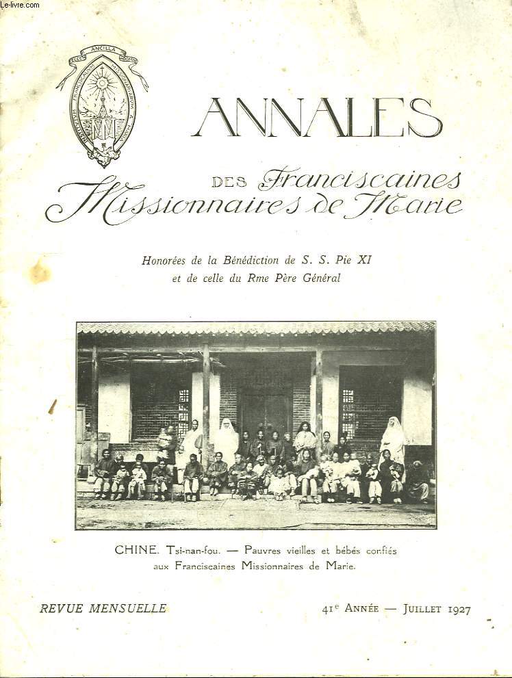 Annales des Franciscaines Missionnaires de Marie. 41me anne.