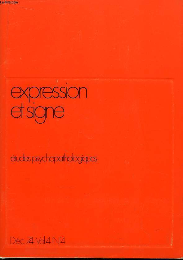 Expression et Signe. N4, Vol. 4