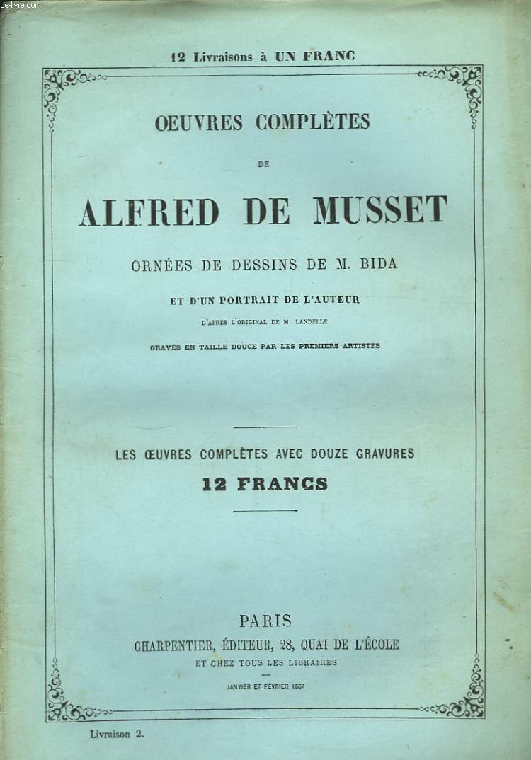 Oeuvres compltes de Alfred de Musset.