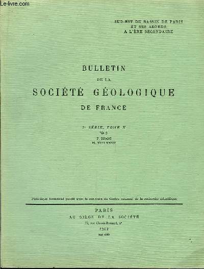 Bulletin de la Socit Gologique de France. N3 - TOME X
