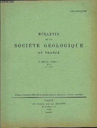 Bulletin de la Socit Gologique de France. N2 - TOME V