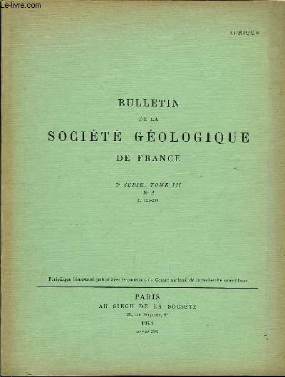 Bulletin de la Socit Gologique de France. N2 - TOME III