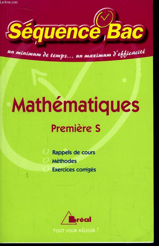 Mathmatiques. Premire S.