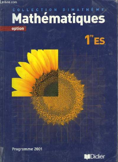 Mathmatiques. Premire ES. Option