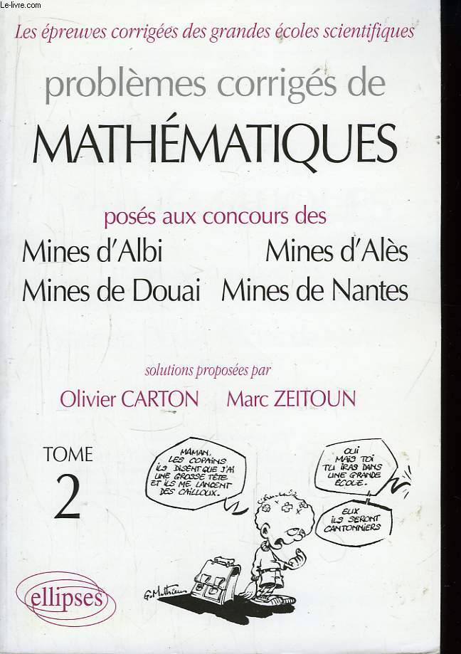 Problmes corrigs de Mathmatiques. TOME 2