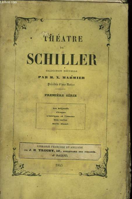 Thtre de Schiller. 1re srie