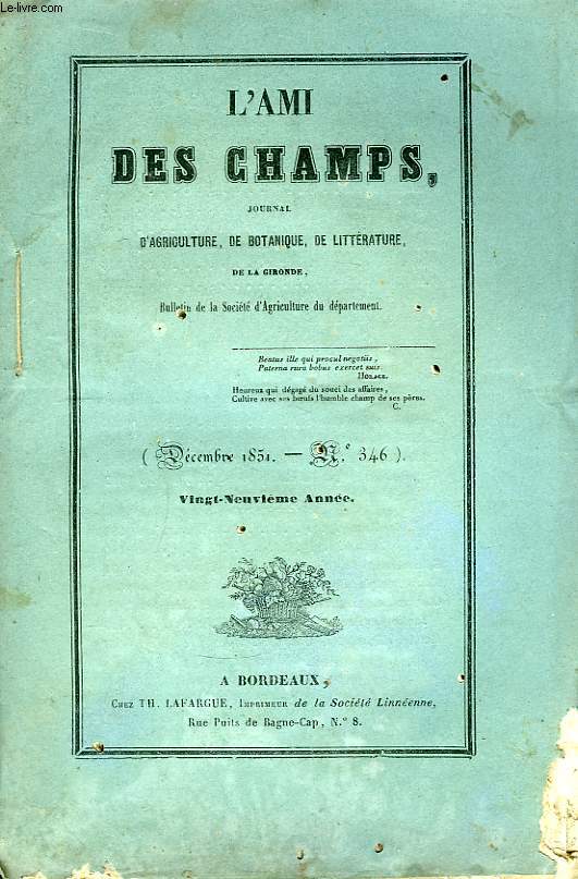 L'Ami des Champs. N346