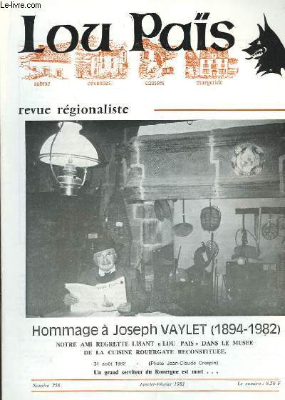 Lou Pas, n258 : Hommage  Joseph Vaylet (1894 - 1982)