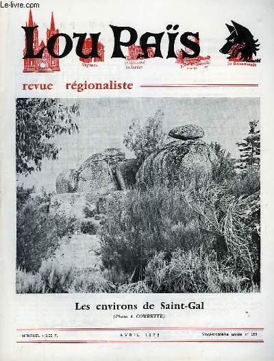 Lou Pas, n209 : Les environs de Saint-Gal
