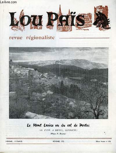 Lou Pas, n 186 : Le Mont Lozre vu du Col de Portes